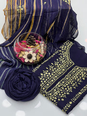 3 Pc Unstitched Handmade Lawn Collection