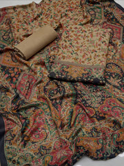 3 Pc Unstitched Kalamkari Pashmina Wool(KSB282)