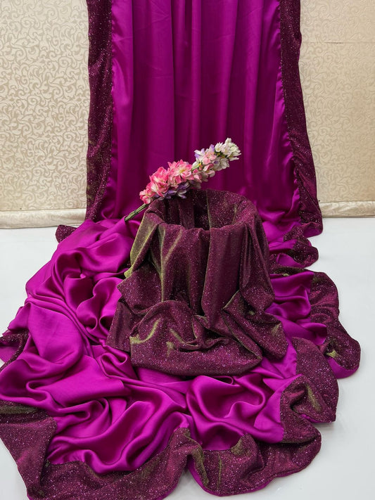 Unstitched Saree Shamoz silk