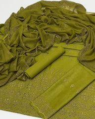 3 Pc Unstitched Lawn Chickenkari