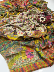 Pure Pashmina Wool Anarkali Shawl