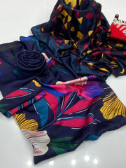 3 Pc Unstitched Shamoze Silk Digital Prints