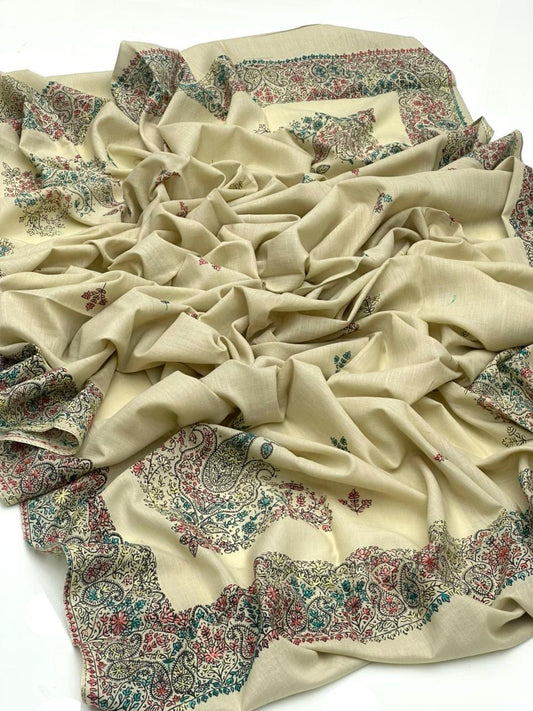 Handmade Kashmiri Lawn Fabric Shawl