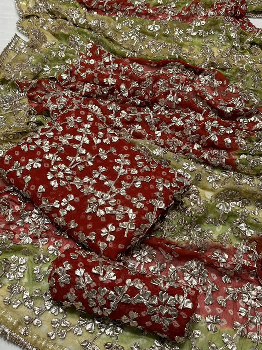 2 pc unstitched chiffon Gotta