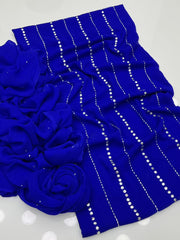 2 pc unstitched Mukesh Kamdani Chiffon