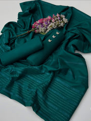 3 Pc Unstitched Dhanak Marina Self