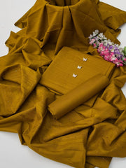 3 Pc Unstitched Dhanak Marina Self