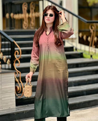 3 PC UNSTITCHED SWISS FABRIC ALL OVER TYE N DYE 3PCS DRESS KB22210