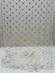 Pure chiffon Mukesh Saree