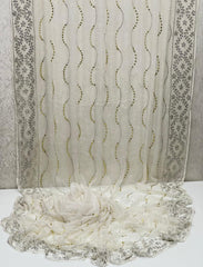 Pure chiffon Mukesh Saree