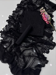 3 Pc Unstitched Chikankari Lawn