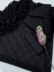 3 Pc Unstitched Chikankari Lawn