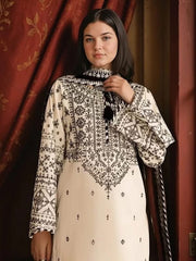 3 Pc Unstitched Cross-Stitcjed Lawn