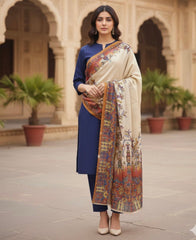 Pure Pashmina Wool Anarkali Shawl