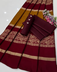 3 Pc Unstitched Dhanak Marina 3D pashmina