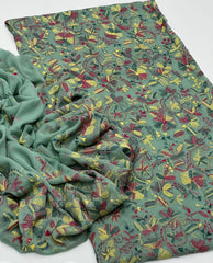 2 pc unstitched handmade kacha tanka Soft crinkle Chiffon