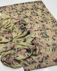 2 pc unstitched handmade kacha tanka Soft crinkle Chiffon