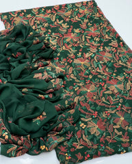2 pc unstitched handmade kacha tanka Soft crinkle Chiffon
