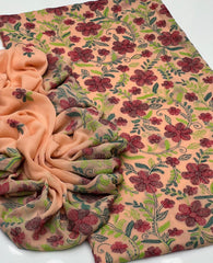 2 pc unstitched handmade kacha tanka Soft crinkle Chiffon