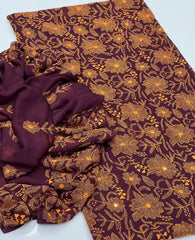 2 pc unstitched handmade kacha tanka Soft crinkle Chiffon