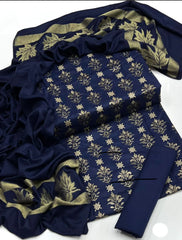 3 pc unstitched Dhanak pashmina wool