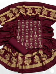 3 pc unstitched Dhanak pashmina wool