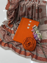 3 pc unstitched Marina/Dhanak pashmina wool