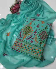 3 Pc Unstitched Handmade Lawn Paka Tanka