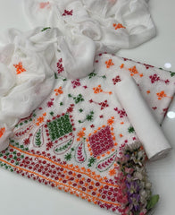 3 Pc Unstitched Handmade Lawn Paka Tanka