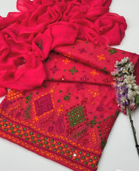 3 Pc Unstitched Handmade Lawn Paka Tanka