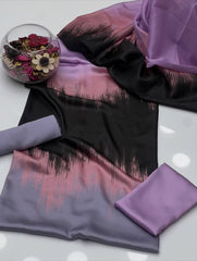 3 Pc Unstitched Shamoze Silk Tye n Dye prints