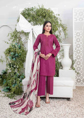 3 Pc Stitched Lawn Jacquard Collection