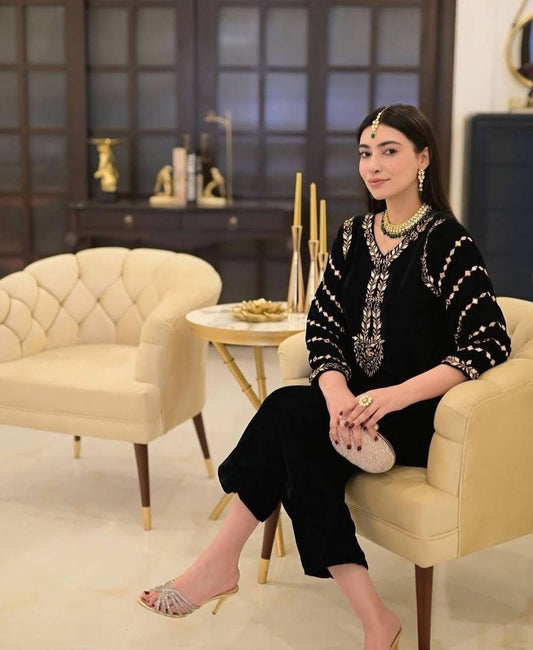 3 pc unstitched Velvet Collection