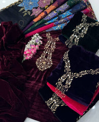 3 pc unstitched Velvet Collection