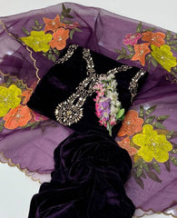 3 pc unstitched Velvet Collection