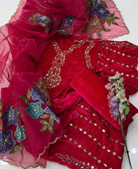 3 pc unstitched Velvet Collection