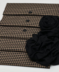 2 pc unstitched check wool