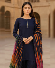 3 Pc Unstitched Soft Linen Tye N Dye