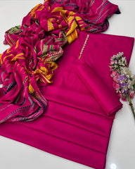 3 Pc Unstitched Soft Linen Tye N Dye