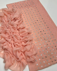 2 pc unstitched ring mukesh bamber chiffon