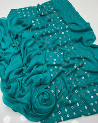 2 pc unstitched ring mukesh bamber chiffon