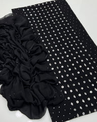 2 pc unstitched ring mukesh bamber chiffon