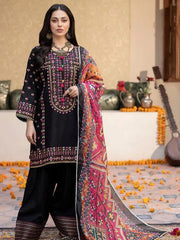 3 Pc Unstitched Dhanak Embroidered
