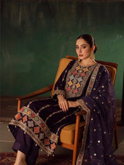 3 Pc Unstitched pure 9000 Micro Velvet