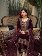 3 Pc Unstitched pure 9000 Micro Velvet