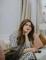 3 Pc Unstitched Shamoze Silk Digital Print Sequence