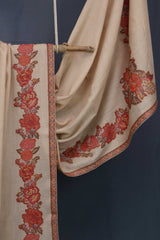 Pashmina wool gulab Kari Shawl