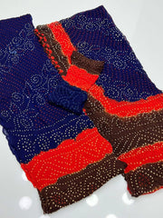 2 Pc Unstitched Rajistani Pure Chiffon Chunri