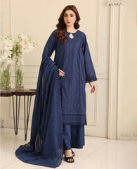 3 Pc Unstitched Boring Chickenkari Lawn