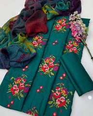 3 Pc Unstitched Lawn Cross Stitch